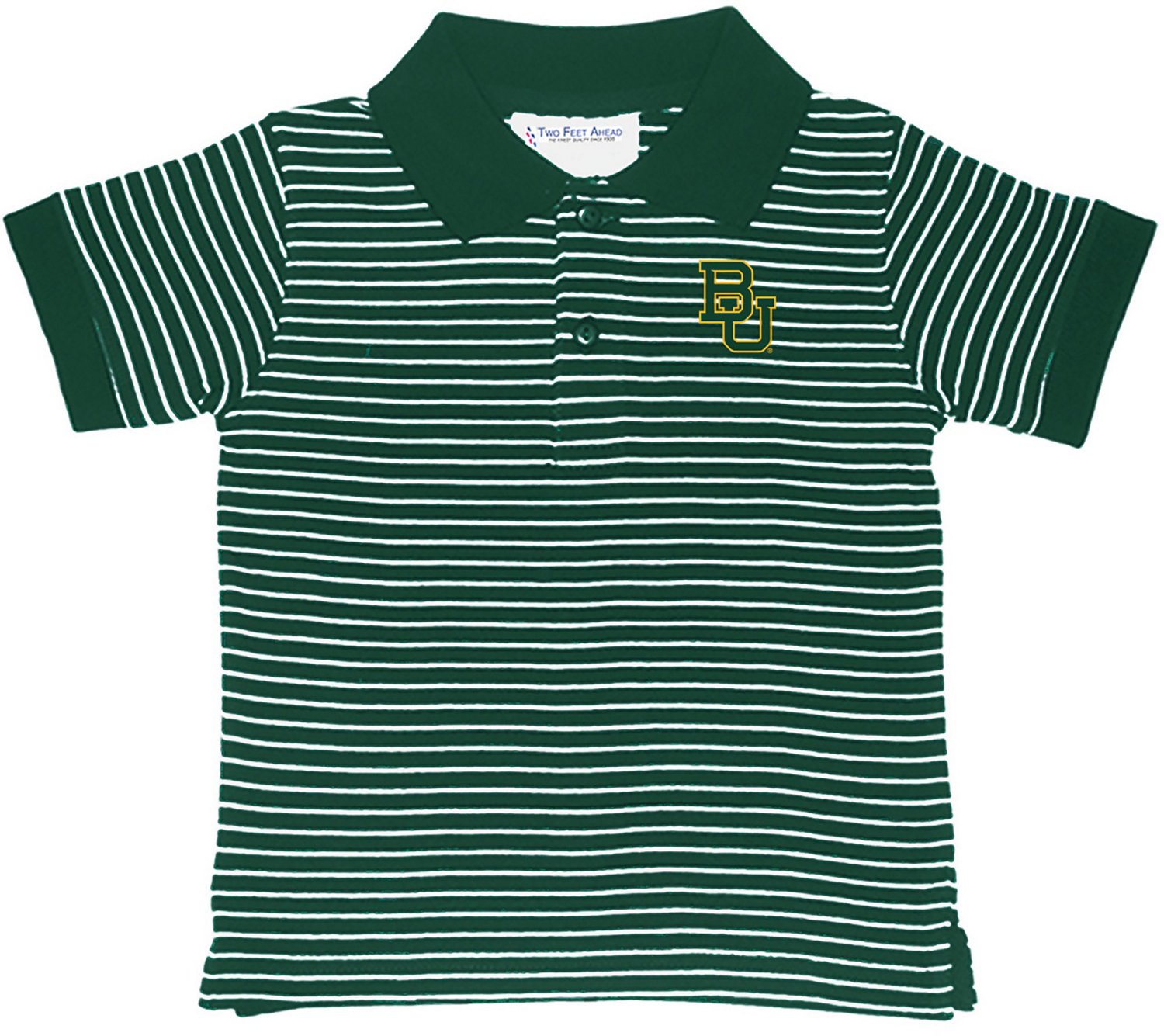 Two Feet Ahead Toddler Boys' Baylor University Stripe Polo Shirt