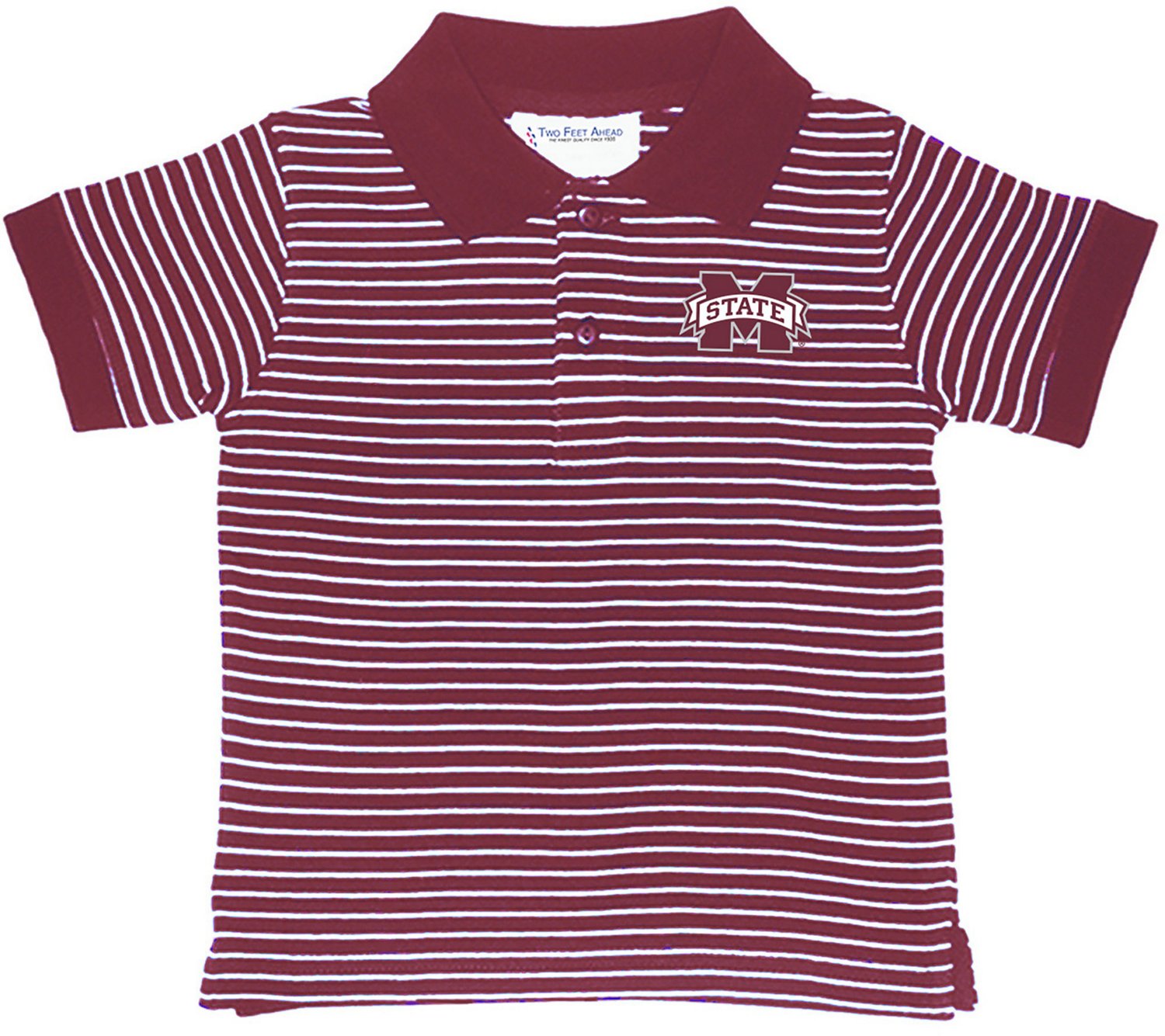 Two Feet Ahead Toddler Boys' Mississippi State University Stripe Polo Shirt                                                      - view number 1