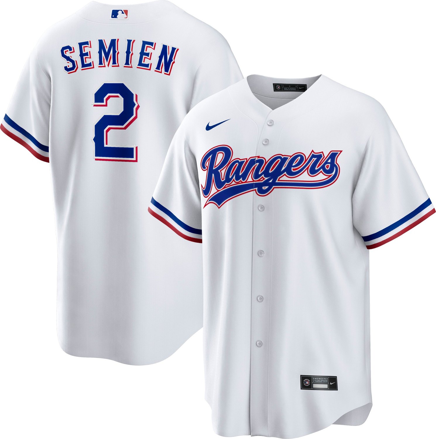 Nike Men's Texas Rangers Marcus Semien Official Replica Jersey                                                                   - view number 3