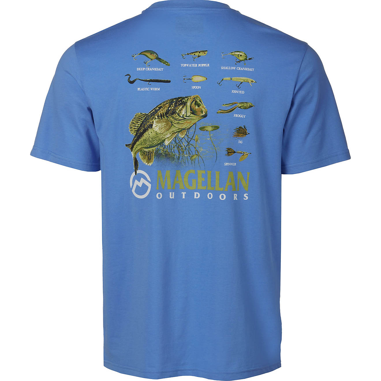 Magellan Outdoors Men's Bass Baits T-shirt                                                                                       - view number 1
