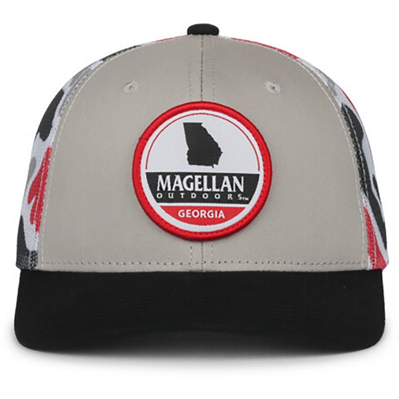 Magellan Outdoors Men's GA Badge State Cap Black - Men's Hunting/Fishing Headwear at Academy Sports