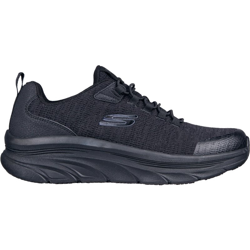 SKECHERS Men's D'Lux Walker Service Work Shoes Black, 12 - Service Shoes at Academy Sports