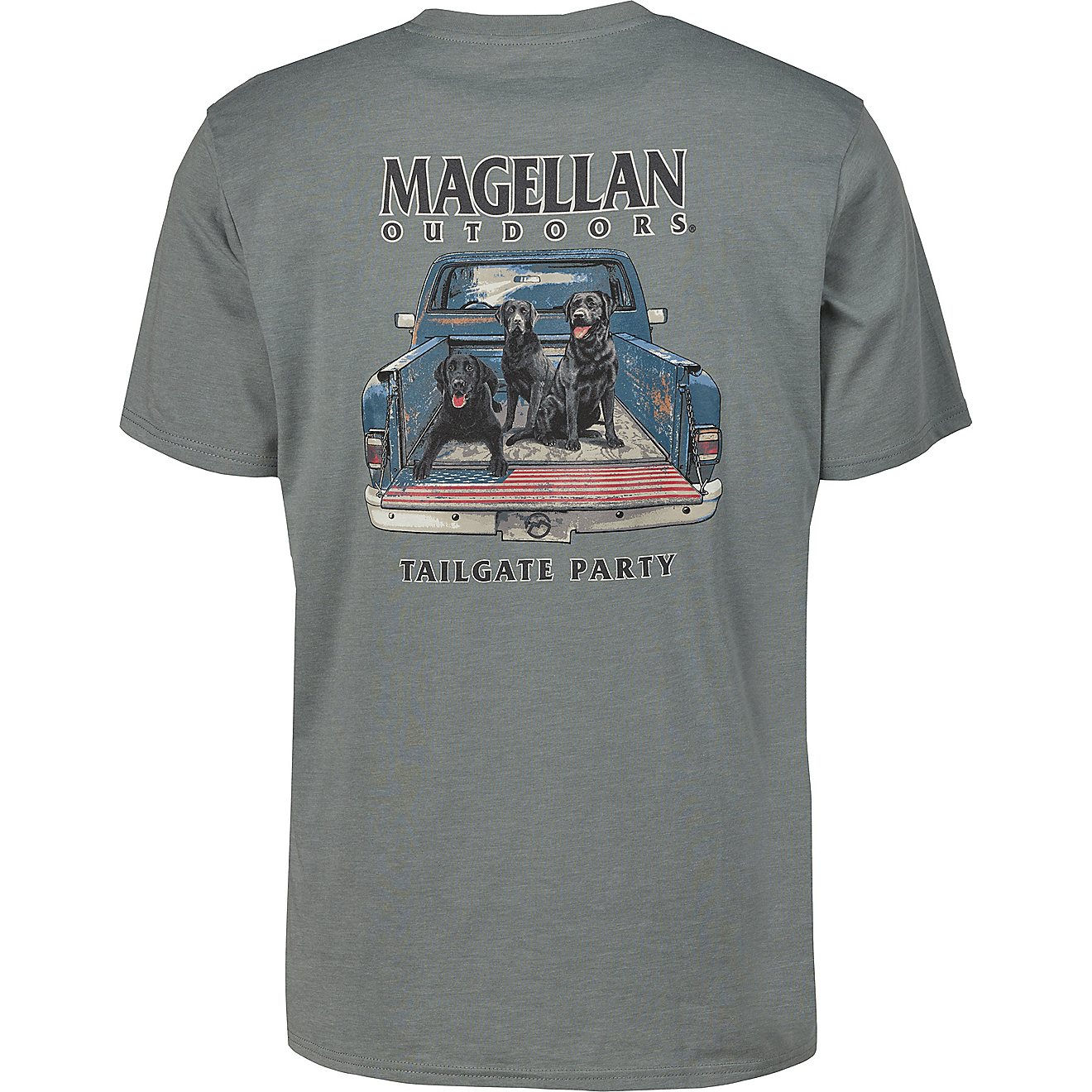 Magellan Outdoors Men's 3 Labs USA Truck T-shirt                                                                                 - view number 1
