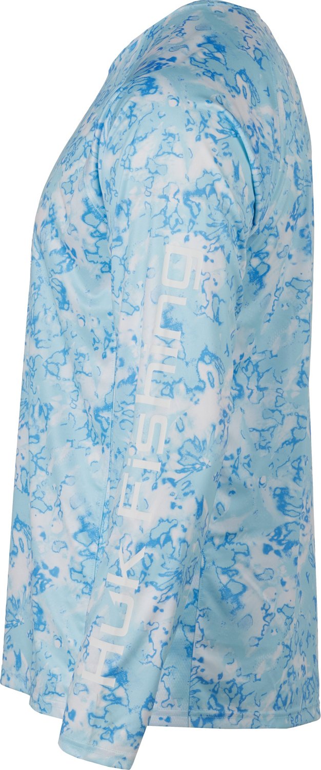 Huk Men's Pursuit Fin Flats Long Sleeve Graphic T-shirt - view number 3