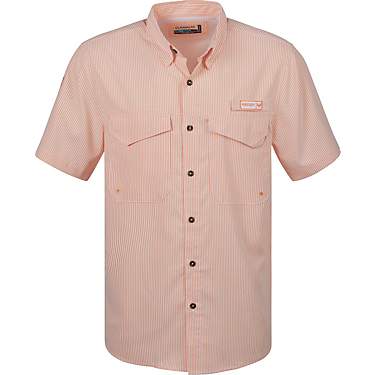 Magellan Outdoors Men’s Whataburger Seersucker Stripe Button Down Shirt                                                       