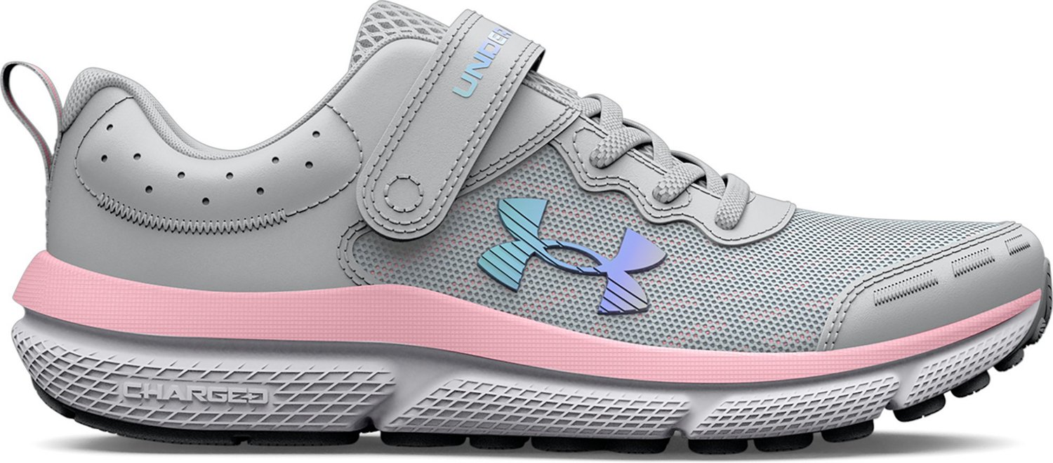 Big Girl Under Armour Assert 10 in Halo Gray/Pink Sugar/Iridescent – Lucky  Shoes