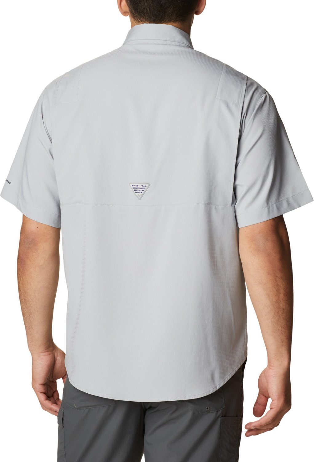 Columbia Sportswear Men’s Big and Tall Louisiana State University Tamiami Button-Up Shirt - view number 2