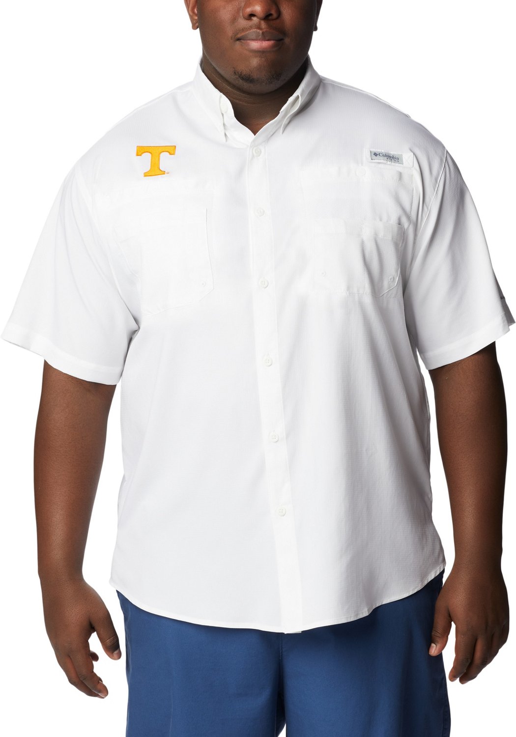 Columbia Sportswear Men's University of Tennessee Tamiami Big and Tall Shirt