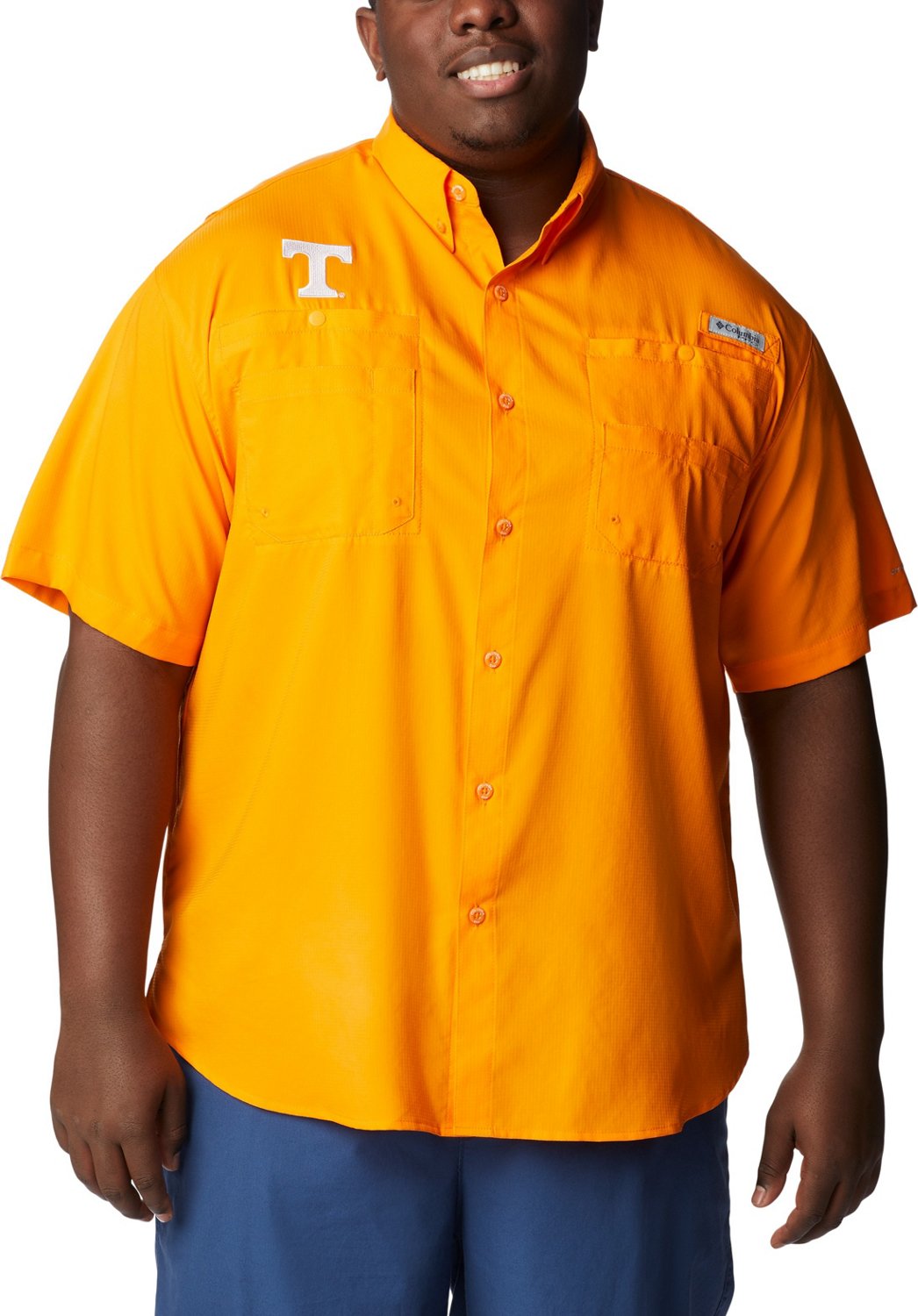 Columbia Sportswear Men's University of Tennessee Tamiami Big and Tall Shirt