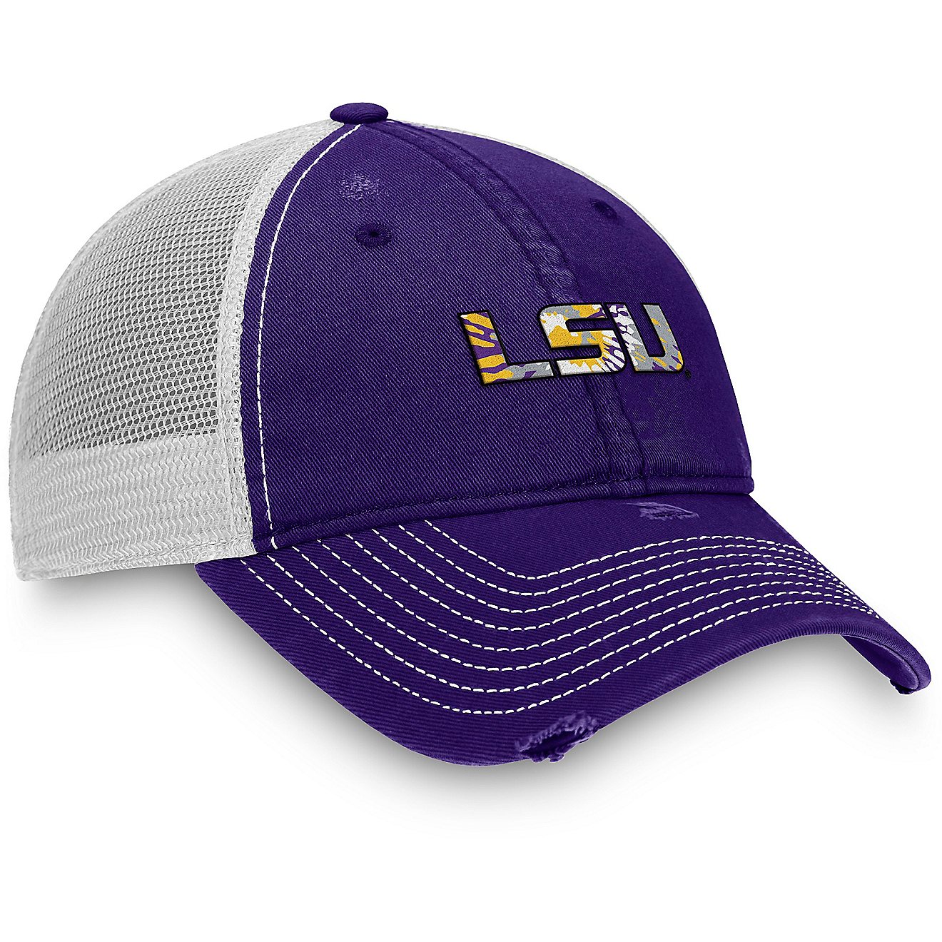 Top of the World Men's Louisiana State University True Classic Tie-Dye Logo Adjustable Cap                                       - view number 3