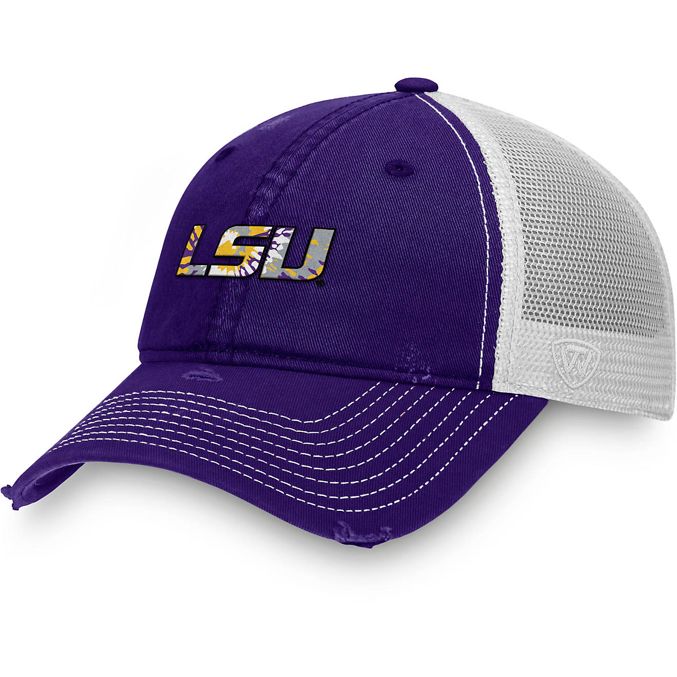 Top of the World Men's Louisiana State University True Classic Tie-Dye Logo Adjustable Cap                                       - view number 1