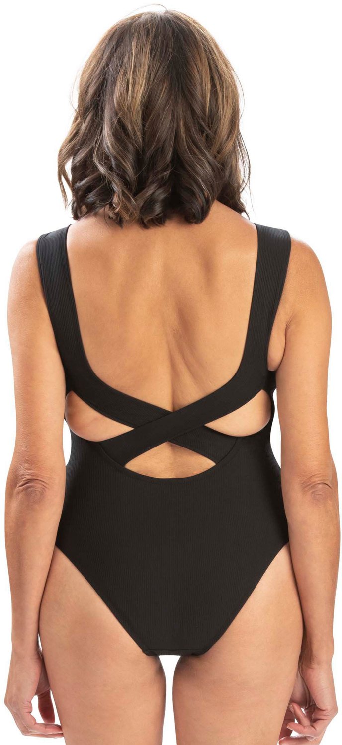 Dolfin Women's Aquashape Solid Soft Contemporary 1-Piece Swimsuit - view number 2