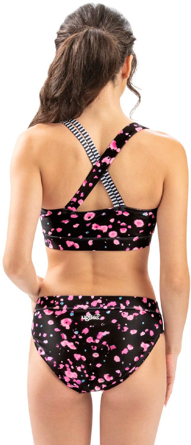 Dolfin Women's Uglies Print Asymmetrical Work Out 2-Piece Swimsuit - view number 2