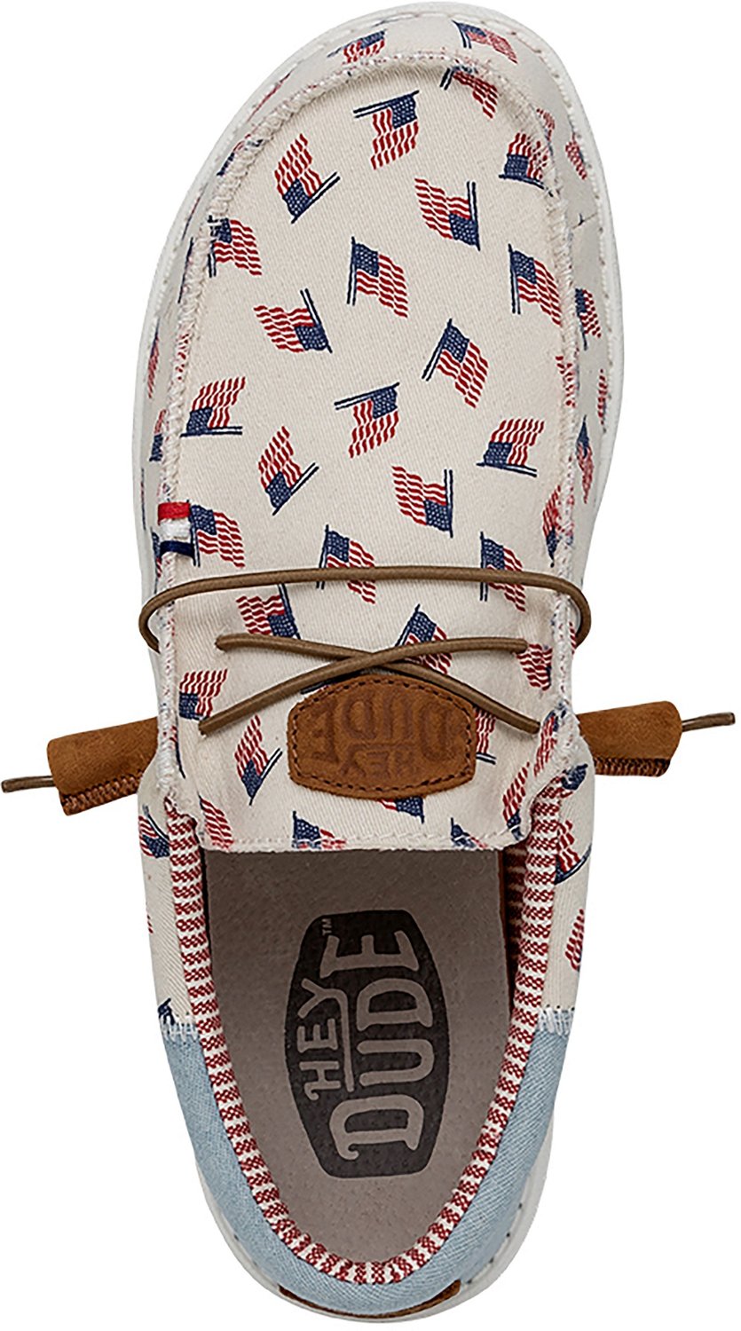 HEYDUDE Unisex Wally Flag Americana Shoes Academy