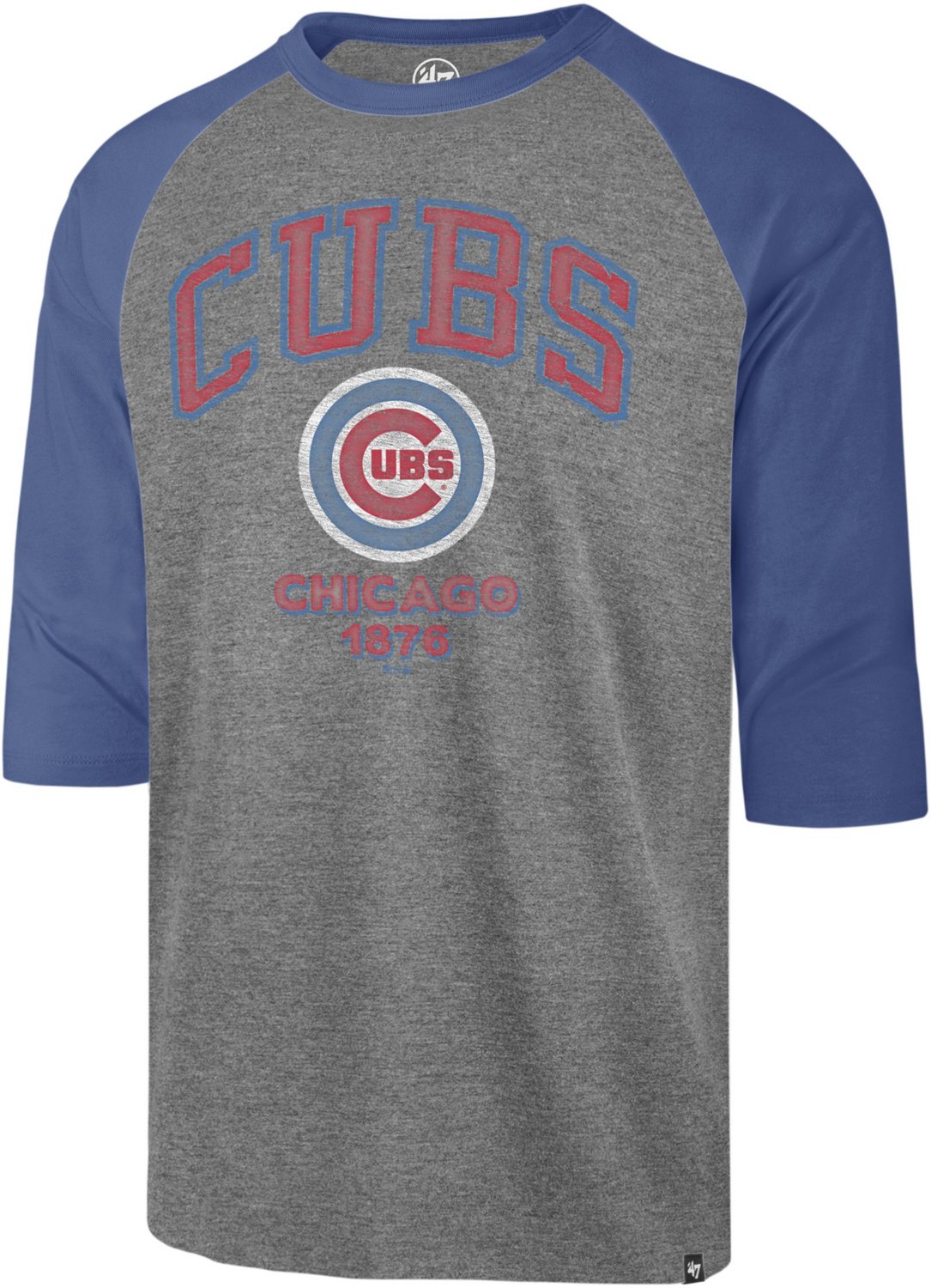47 Men's Chicago Cubs Franklin Regime Raglan 3/4 Sleeve T-shirt
