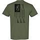 Browning Men's 2-Tone Rifle Flag Graphic T-shirt                                                                                 - view number 1 image