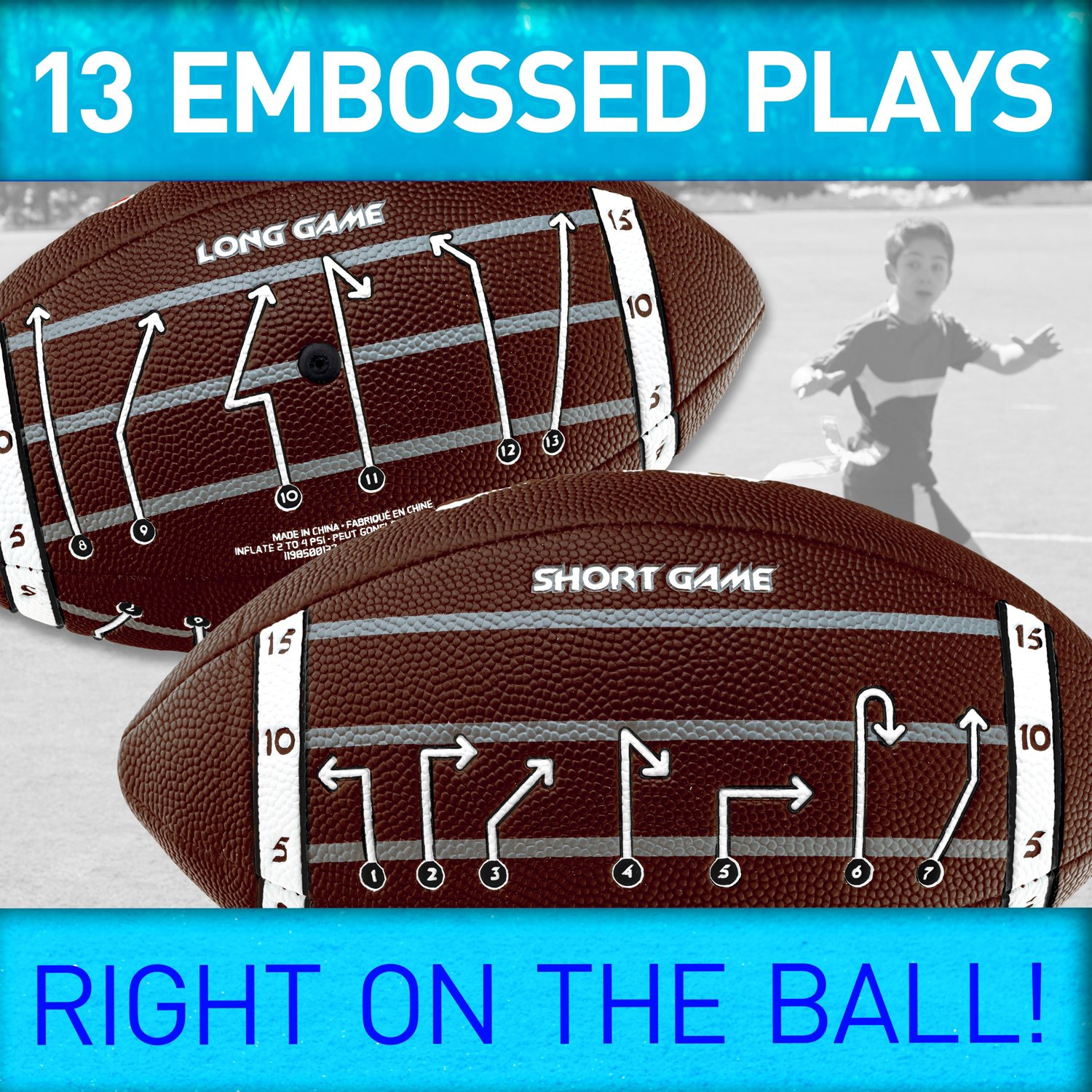 Franklin Playbook Junior Youth Outdoor Football                                                                                  - view number 4