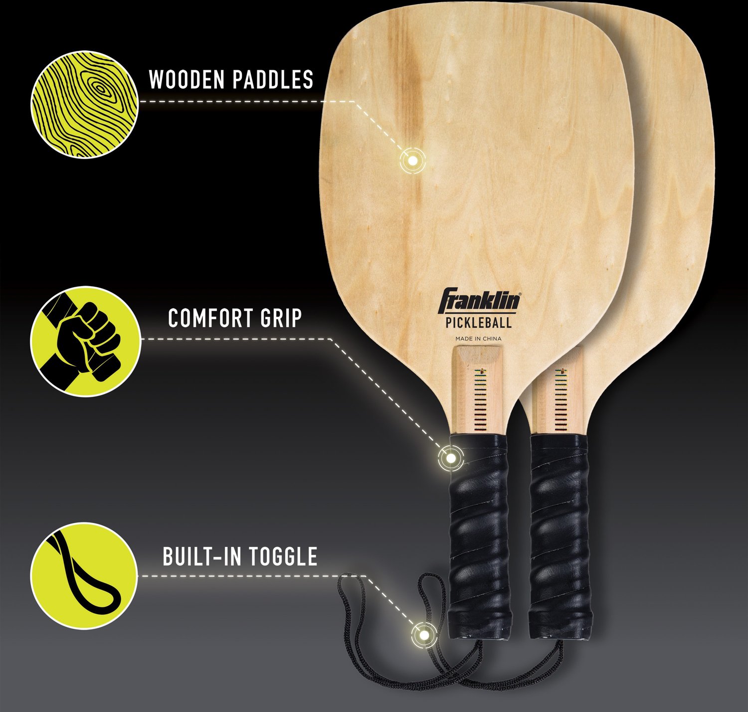 Franklin Half Court Pickleball Paddle and Ball Starter Set - view number 3
