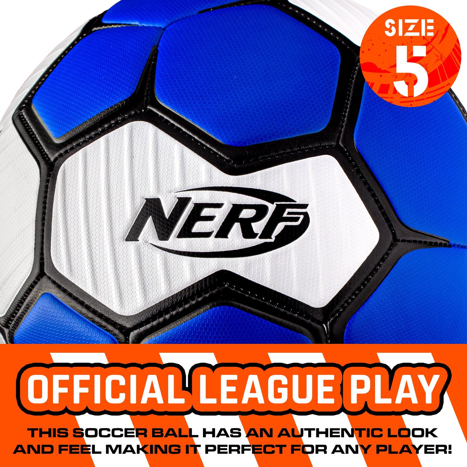 NERF Proshot Official Size 5 Soccer Ball Academy