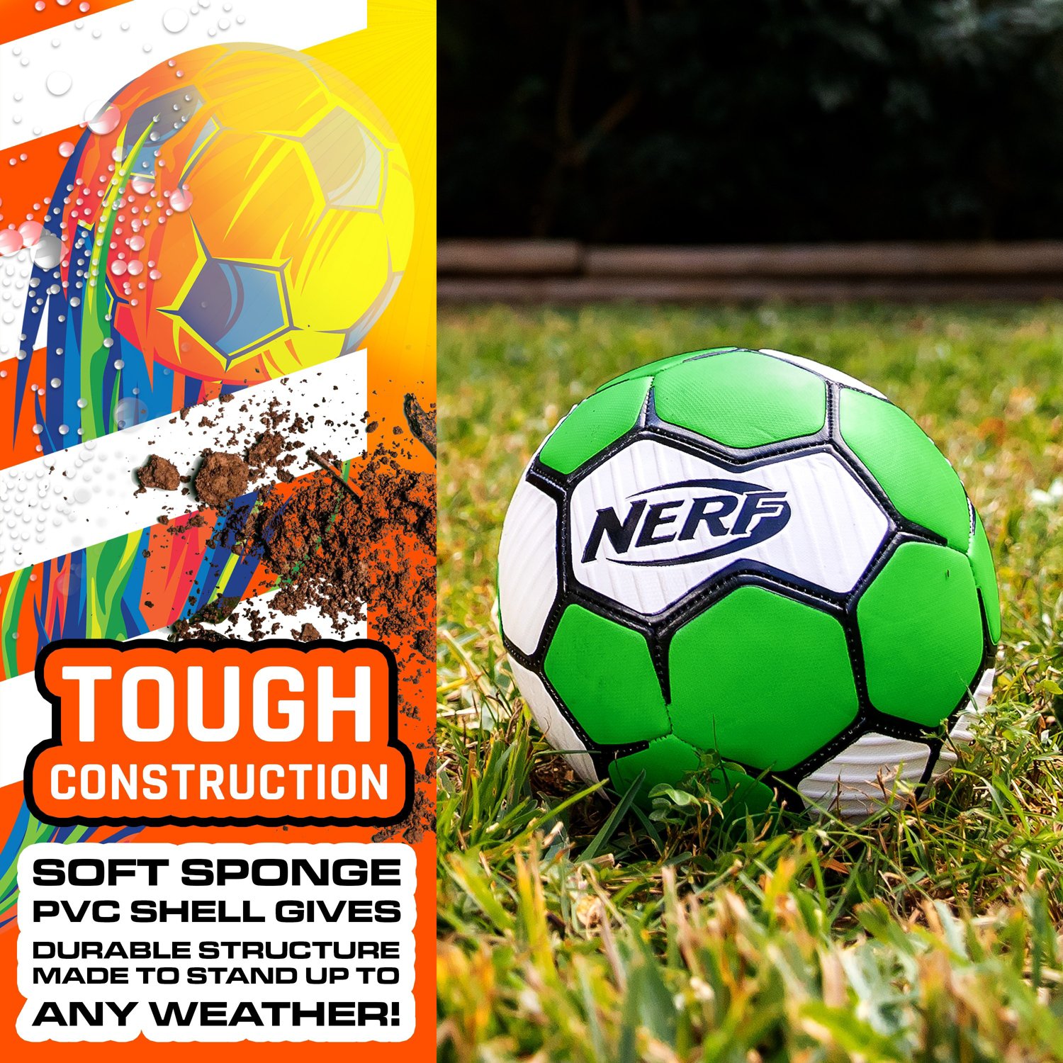 NERF Proshot Size 4 Soccer Ball Academy