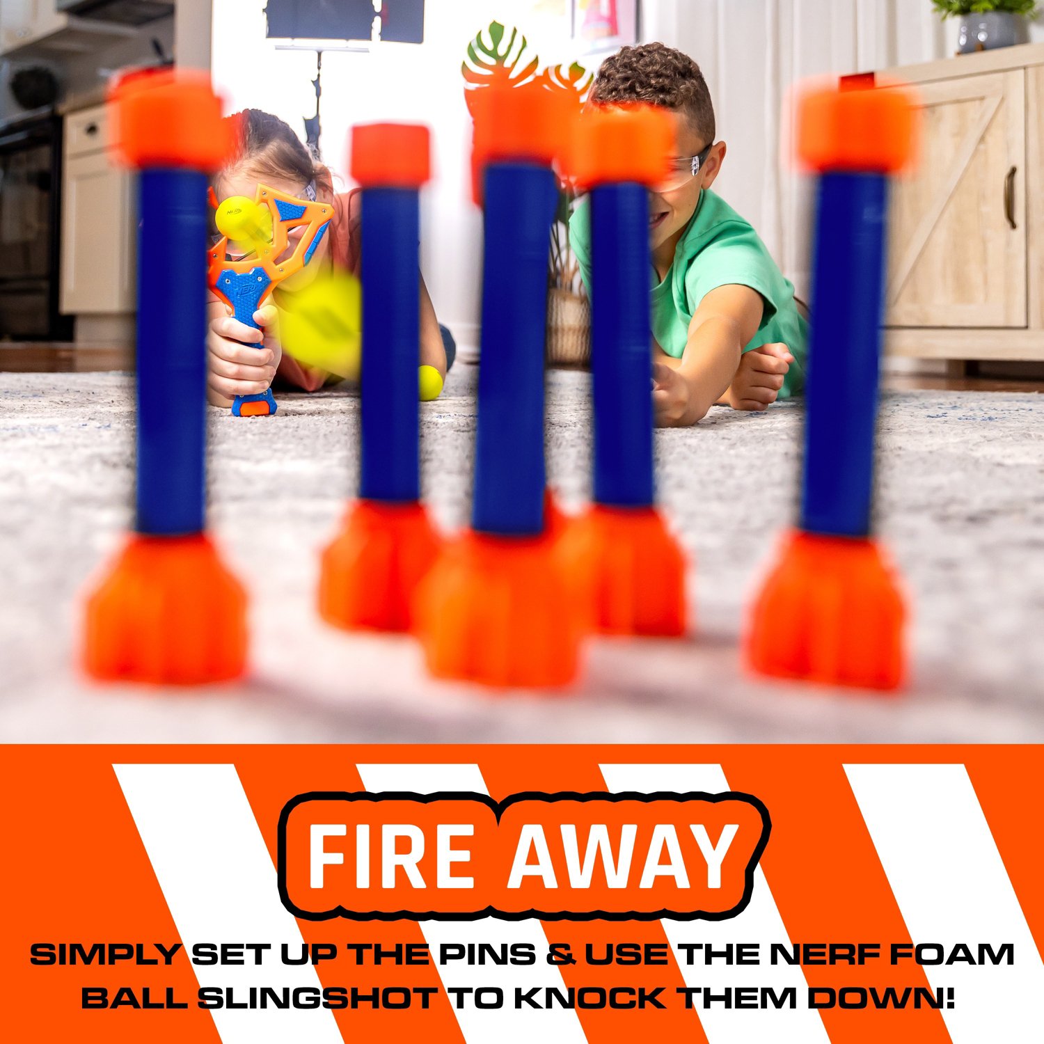 NERF Slingshot Challenge Kids Slingshot Bowling Game                                                                             - view number 6