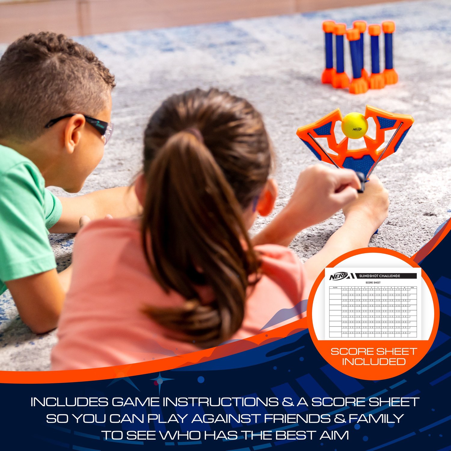 NERF Slingshot Challenge Kids Slingshot Bowling Game                                                                             - view number 7