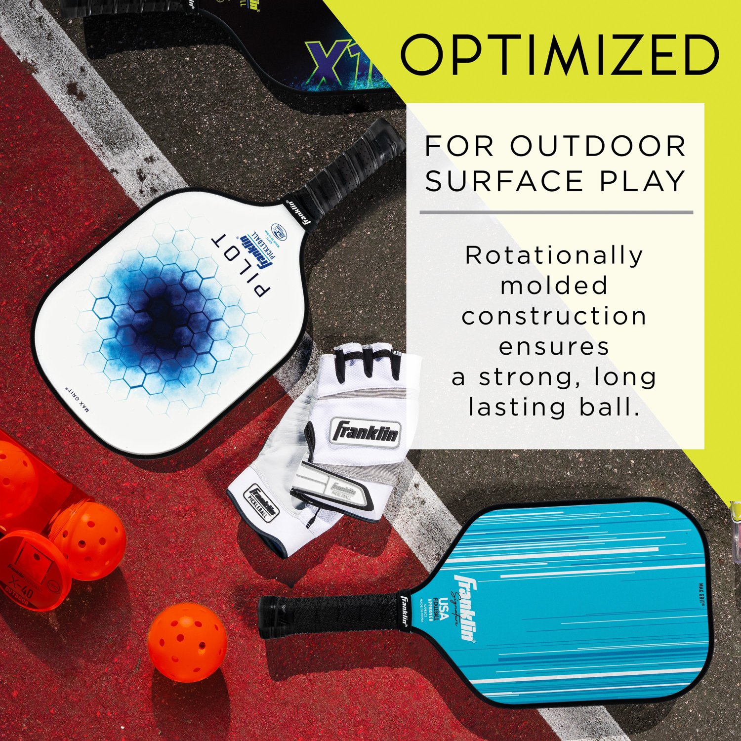 Franklin X-40 Performance Outdoor Pickleball Balls                                                                               - view number 7