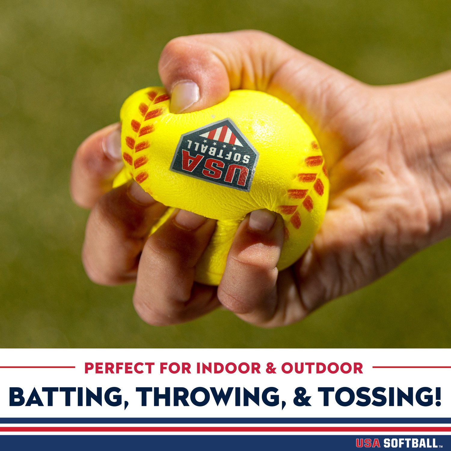 Franklin USA Foam Practice Softballs 4Pack Academy