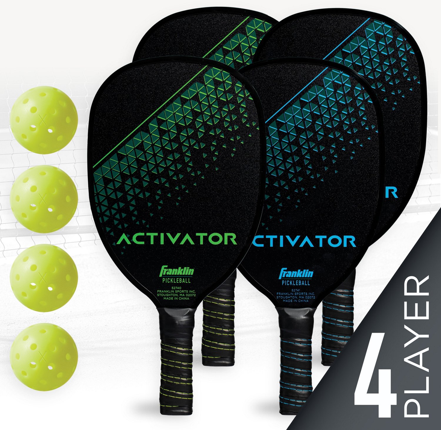 Franklin Activator 4 Player Wooden Pickleball Paddle and Ball Set | Academy