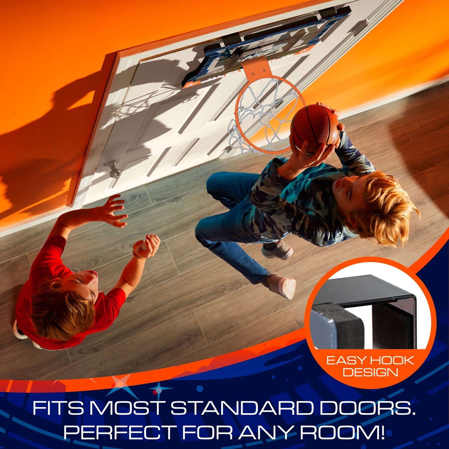 NERF OvertheDoor Mini Basketball Hoop Academy