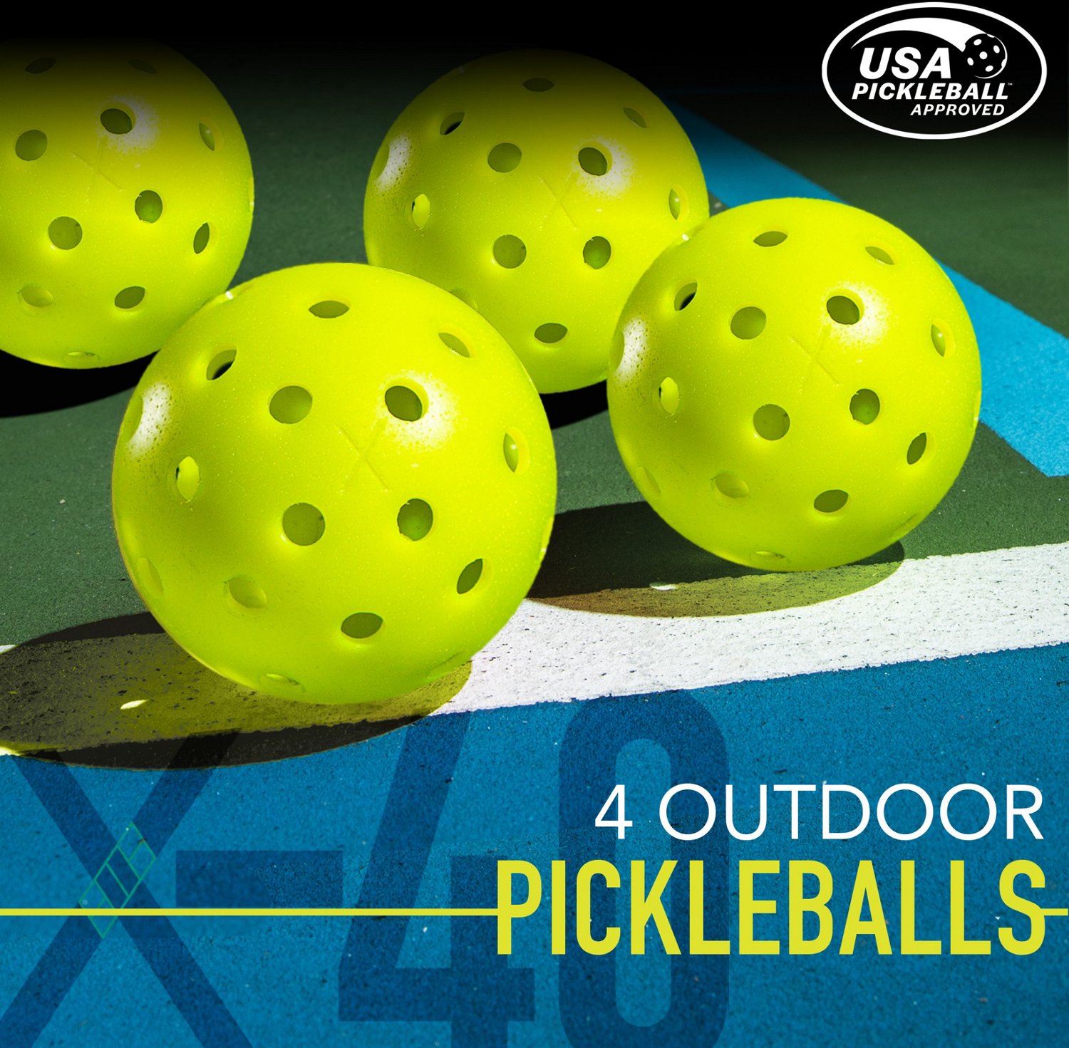 Franklin Activator 4 Player Wooden Pickleball Paddle and Ball Set - view number 7