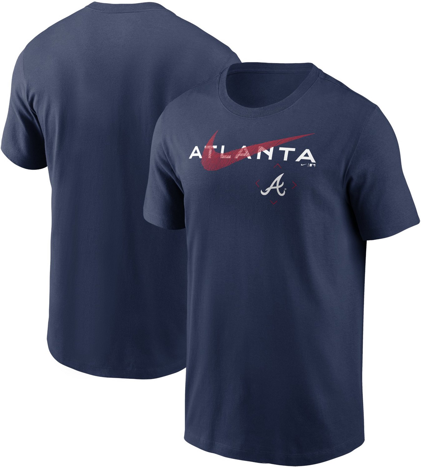 Nike Men's Atlanta Braves Top Line Up Fashion T-shirt - view number 3