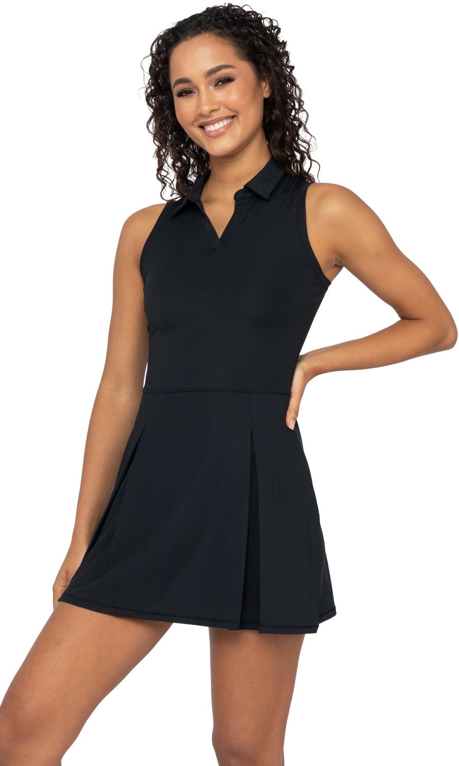 90 Degree By Reflex Womens Lux Dress With Built-in Bra And Shorts - Black -  Small : Target