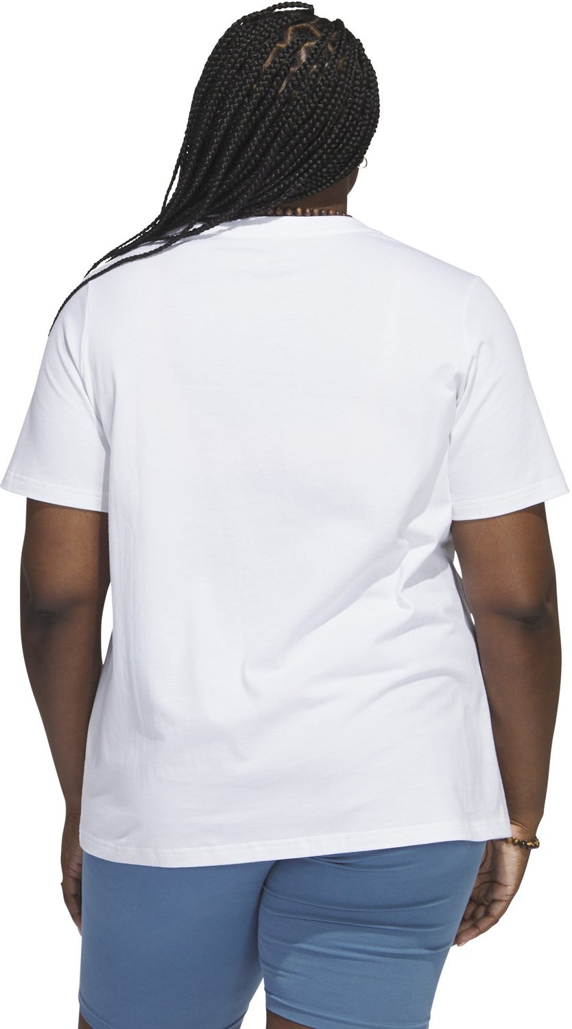 adidas Women's Animal Badge of Sport Plus Size T-shirt - view number 2