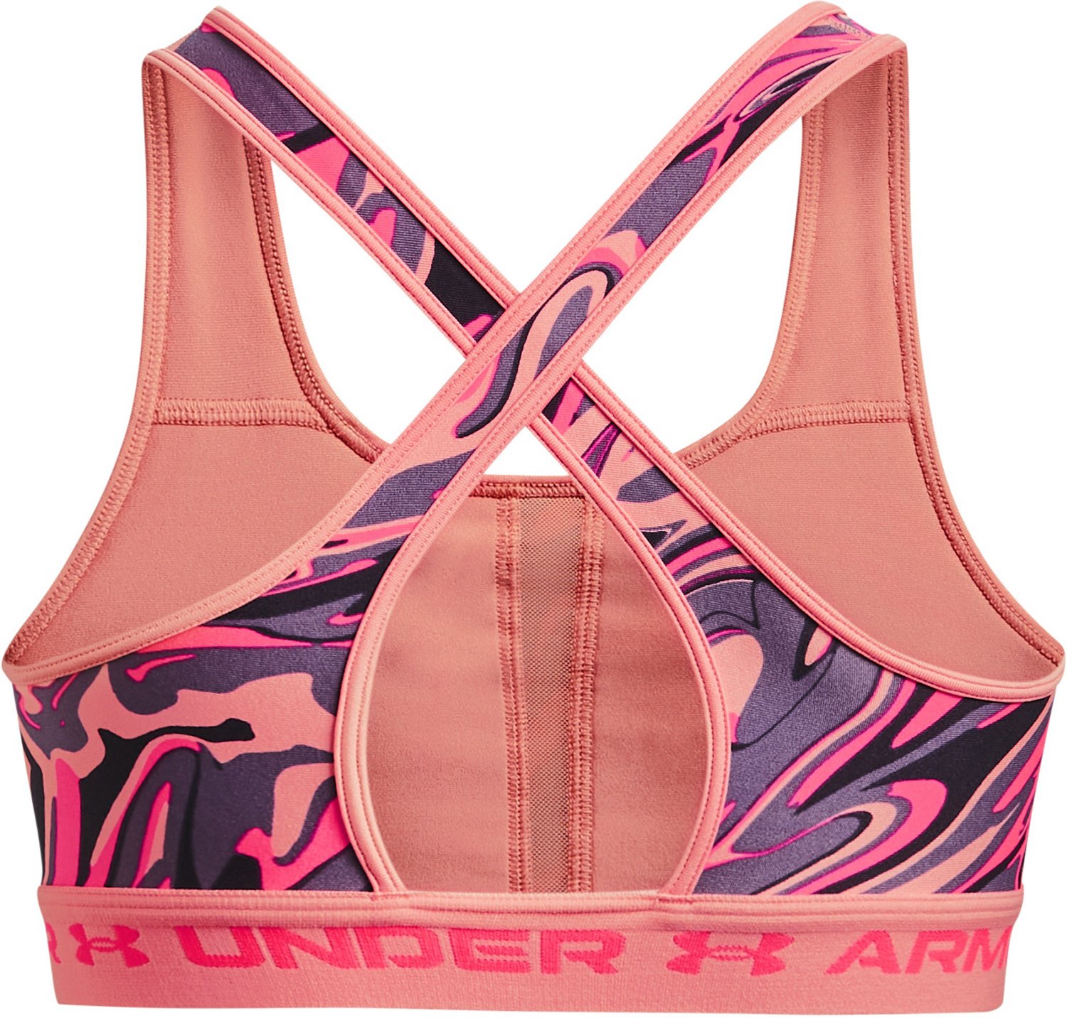 Under Armour Women's Crossback Print Mid Sports Bra                                                                              - view number 6