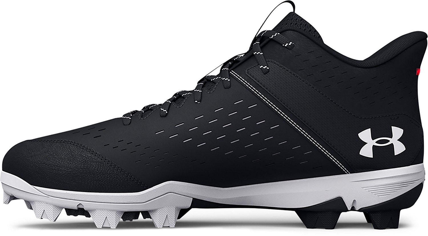 Under Armour Adults' Leadoff Mid Rubber Molded Baseball Cleats Academy