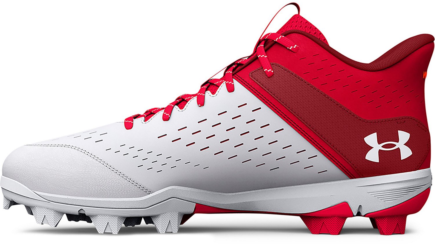 Under Armour Adults' Leadoff Mid Rubber Molded Baseball Cleats - view number 2