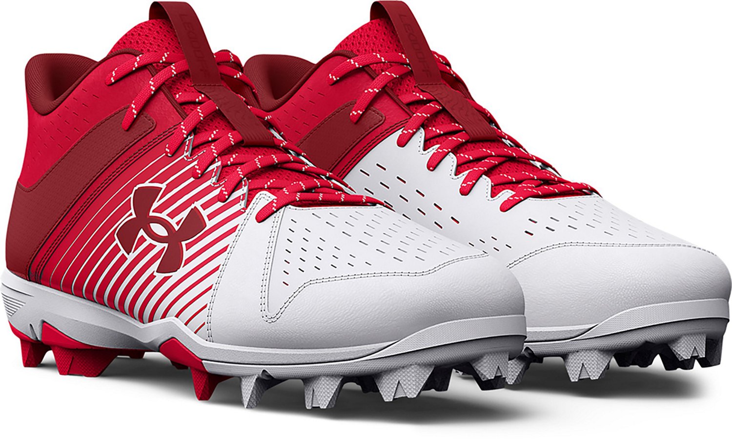 Under Armour Adults' Leadoff Mid Rubber Molded Baseball Cleats - view number 3