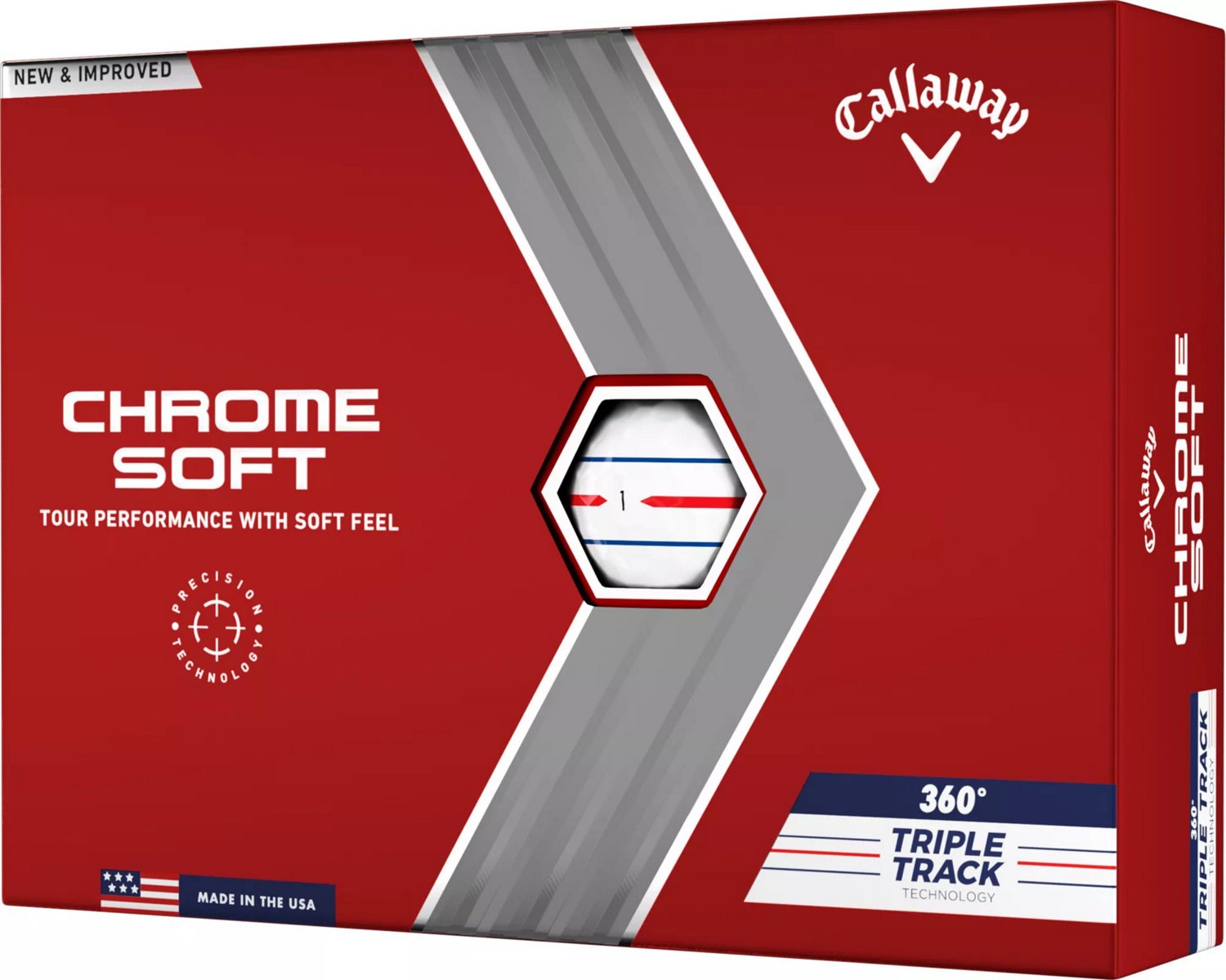 Callaway Chromesoft '22 Triple Track 360 Golf Balls 12-Pack | Academy