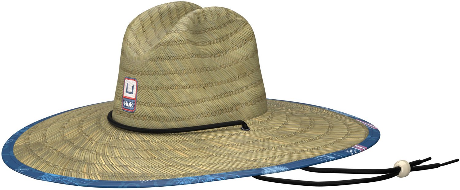 Huk Men's Fish and Flats Straw Hat