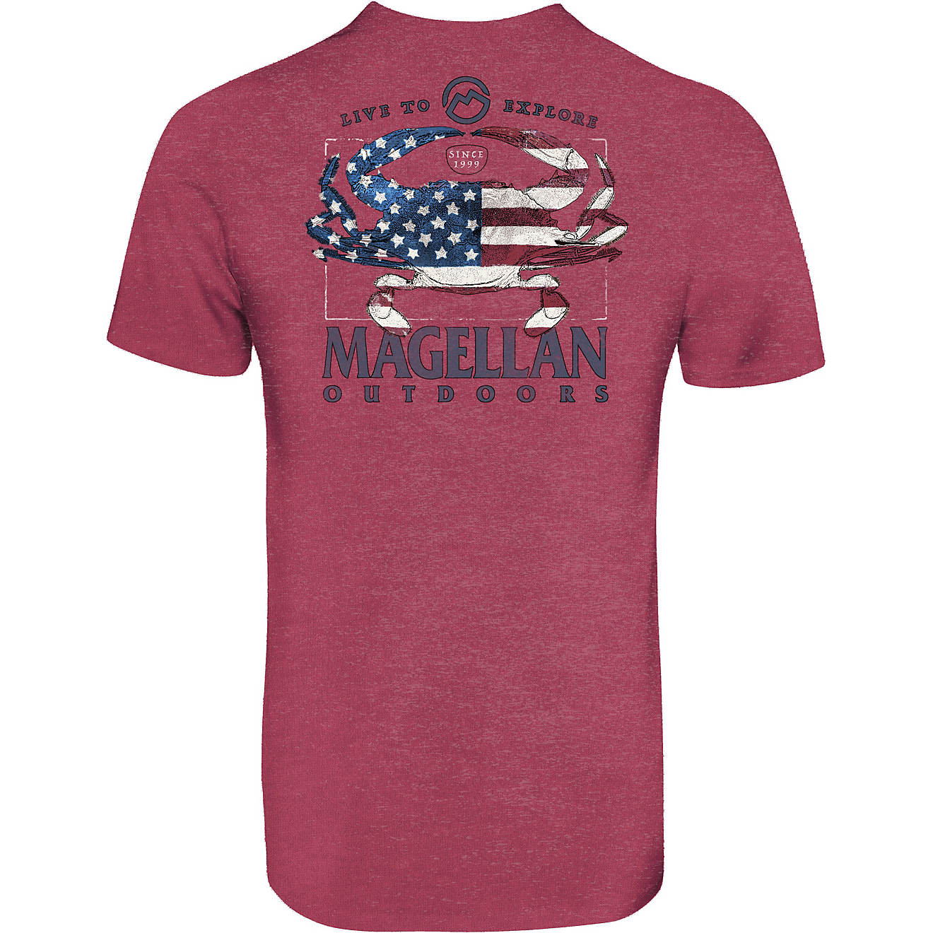 Magellan Outdoors Men's Stars and Stripes Crab T-shirt                                                                           - view number 1