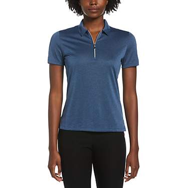 Callaway Women's 1/4-Zip Heather Polo Golf Shirt                                                                                