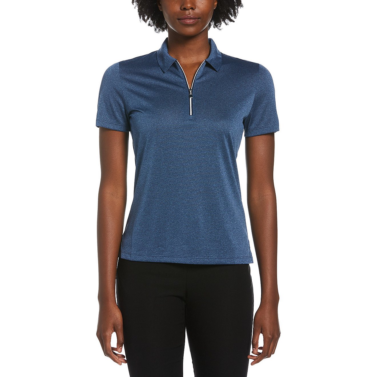 Callaway Women's 1/4-Zip Heather Polo Golf Shirt                                                                                 - view number 1