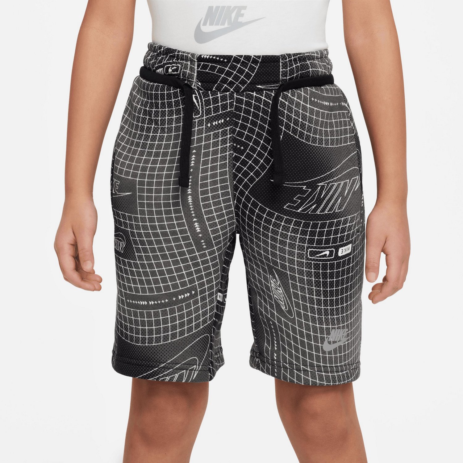 Nike Boys' Sportswear Club Fleece Allover Print Shorts 8 in