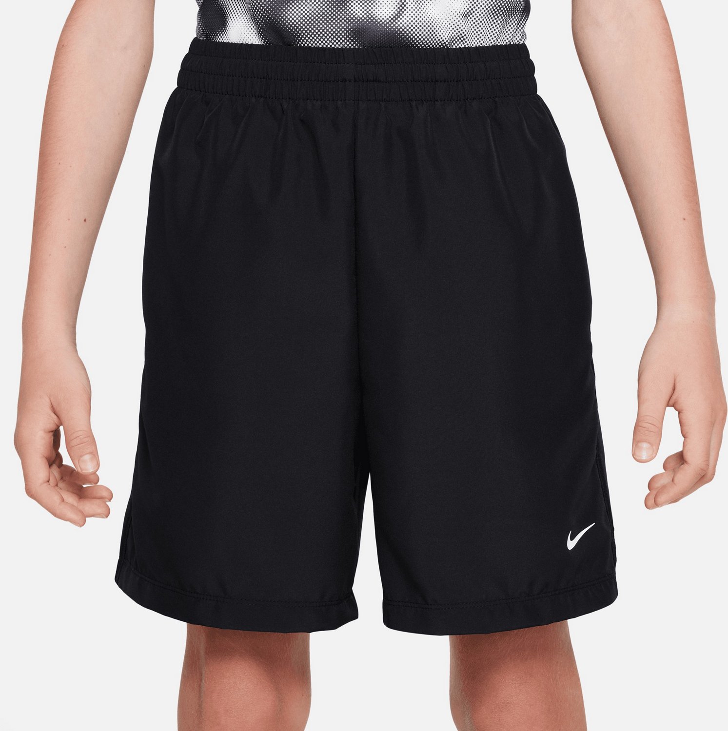 Nike - Boys White & Grey Cotton Shorts Set