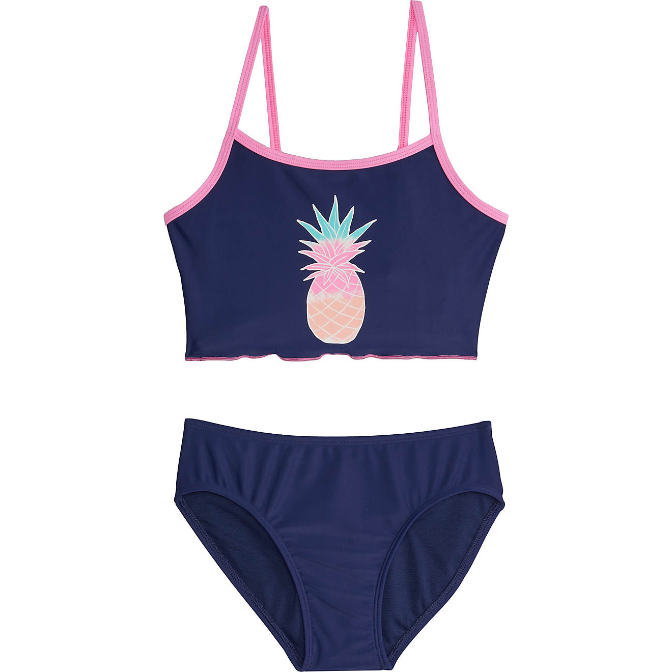 O'Rageous Girls' Tie Dye Pineapple 2-Piece Swimsuit | Academy