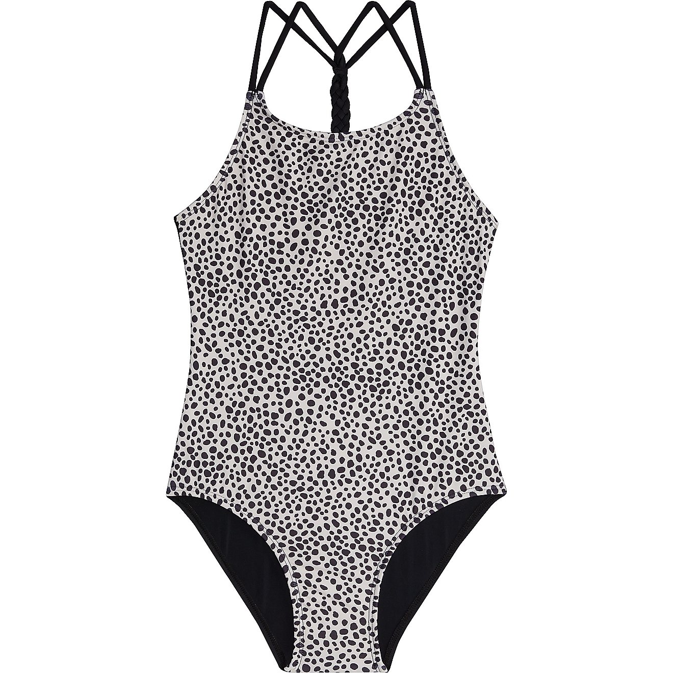 O'Rageous Girls' Cheetah Dot 1-Piece Swimsuit                                                                                    - view number 1