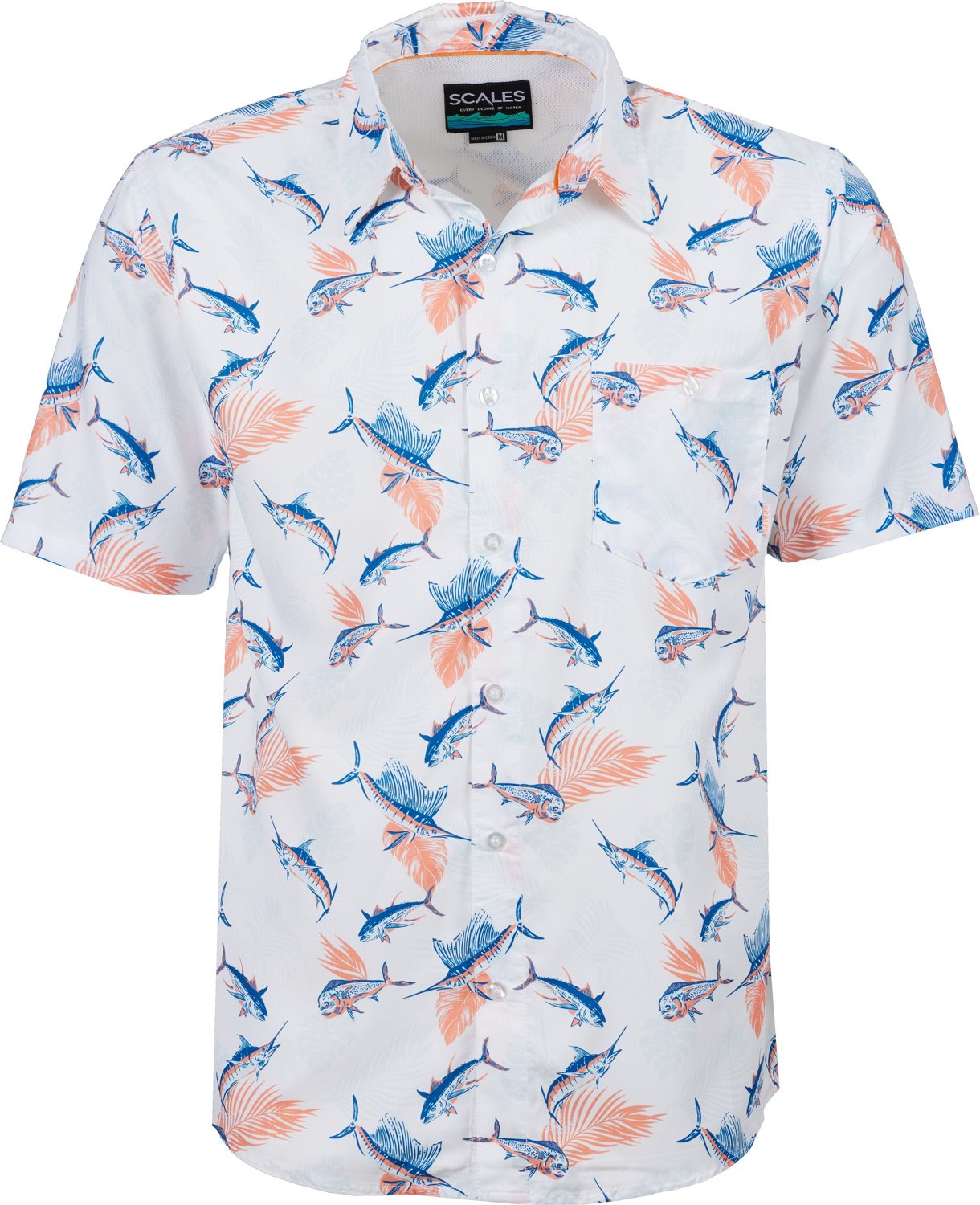 SCALES Men's Tropical Slam Button Down Shirt | Academy