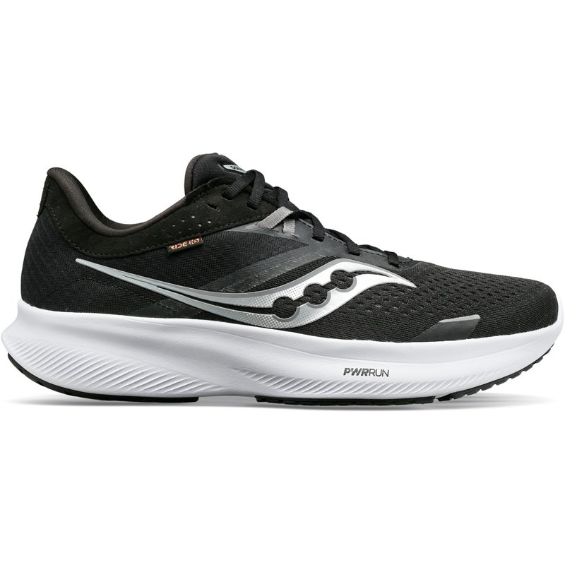 Saucony Men’s Ride 16 Running Shoes Black/White, 9.5 – Men’s Running at Academy Sports