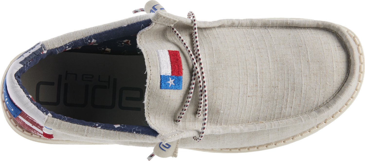 Hey Dude Wally Off-White Patriotic Shoes